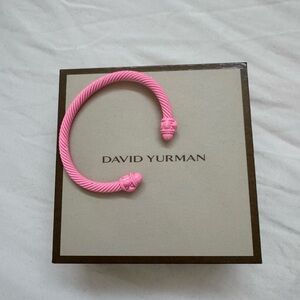 DAVID YURMAN RENAISSANCE CABLE BRACELET COATED IN PINK
